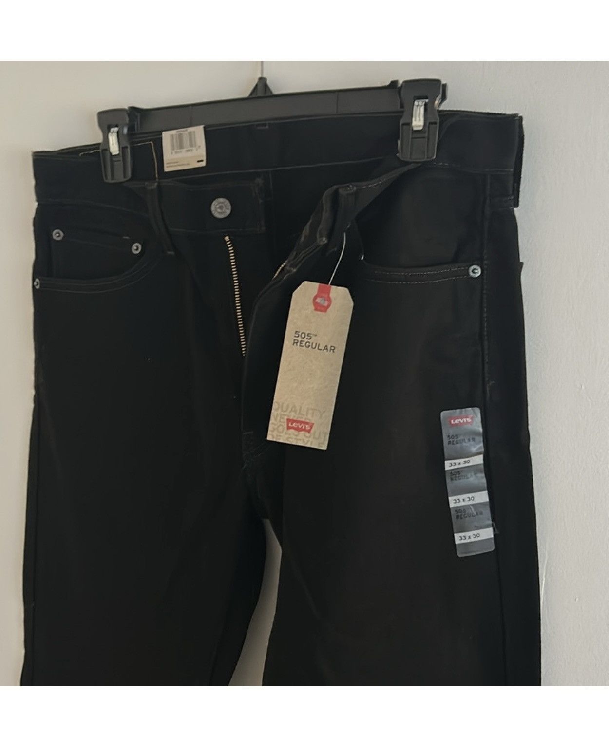 Levi's Levis Denim Black Jacket 505 Jeans Size US 33 - 6 Thumbnail