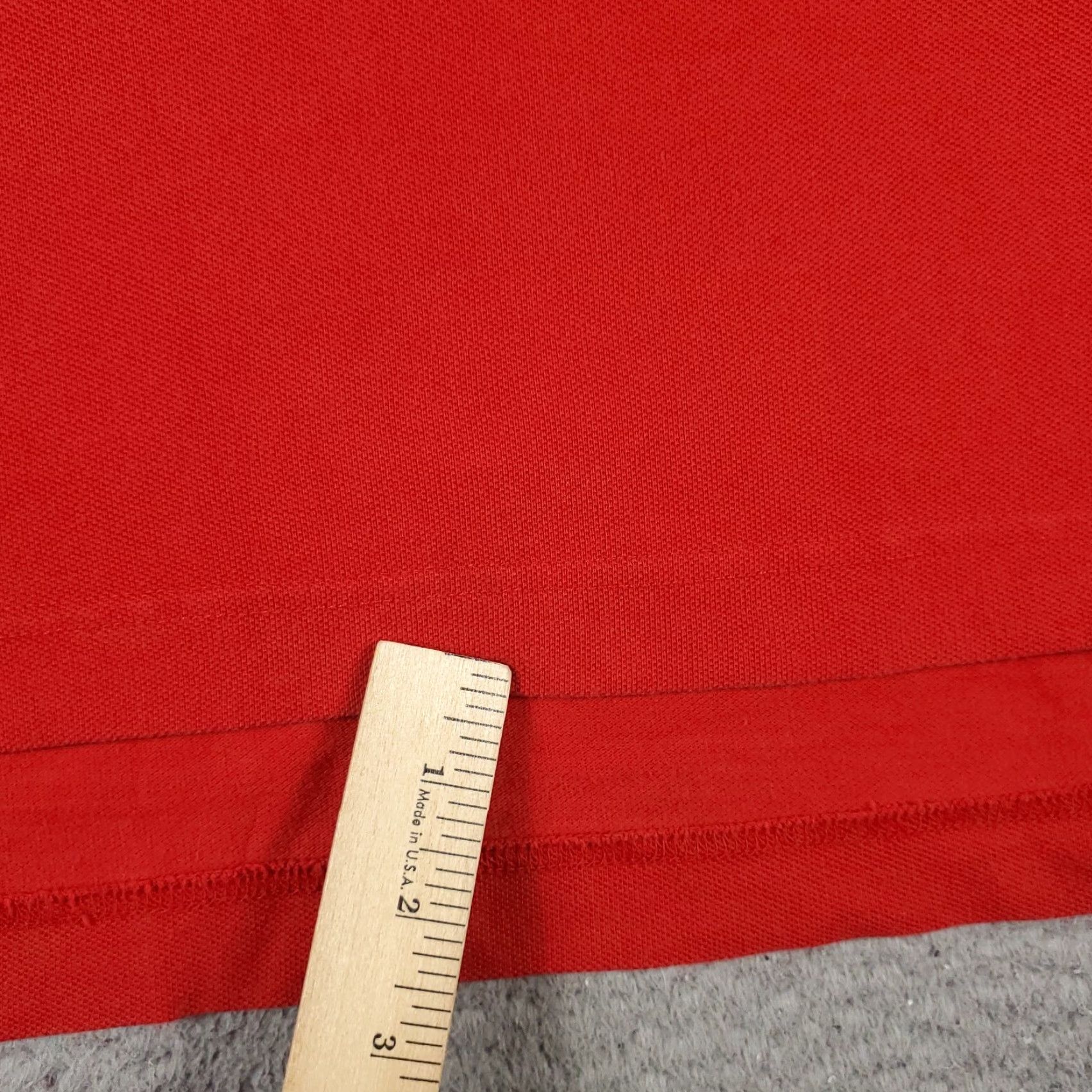 Tommy Hilfiger Tommy Hilfiger Polo Shirt Mens 2XL Red Short Sleeve 100% Cotton Size US XXL / EU 58 / 5 - 4 Thumbnail