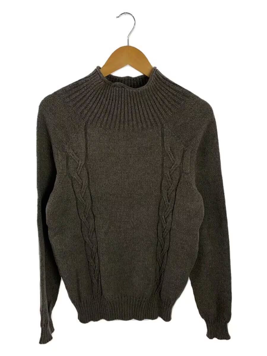 image of Maison Margiela Fisherman's Knit Mock Neck Sweater in Brown, Women's (Size Small)