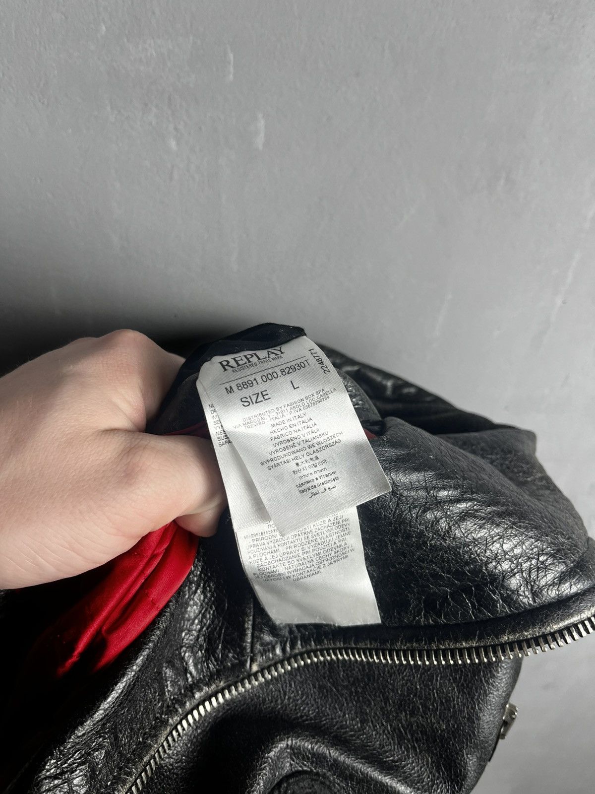 Replay Replay racing leather jacket size L y2k Size US L / EU 52-54 / 3 - 24 Thumbnail