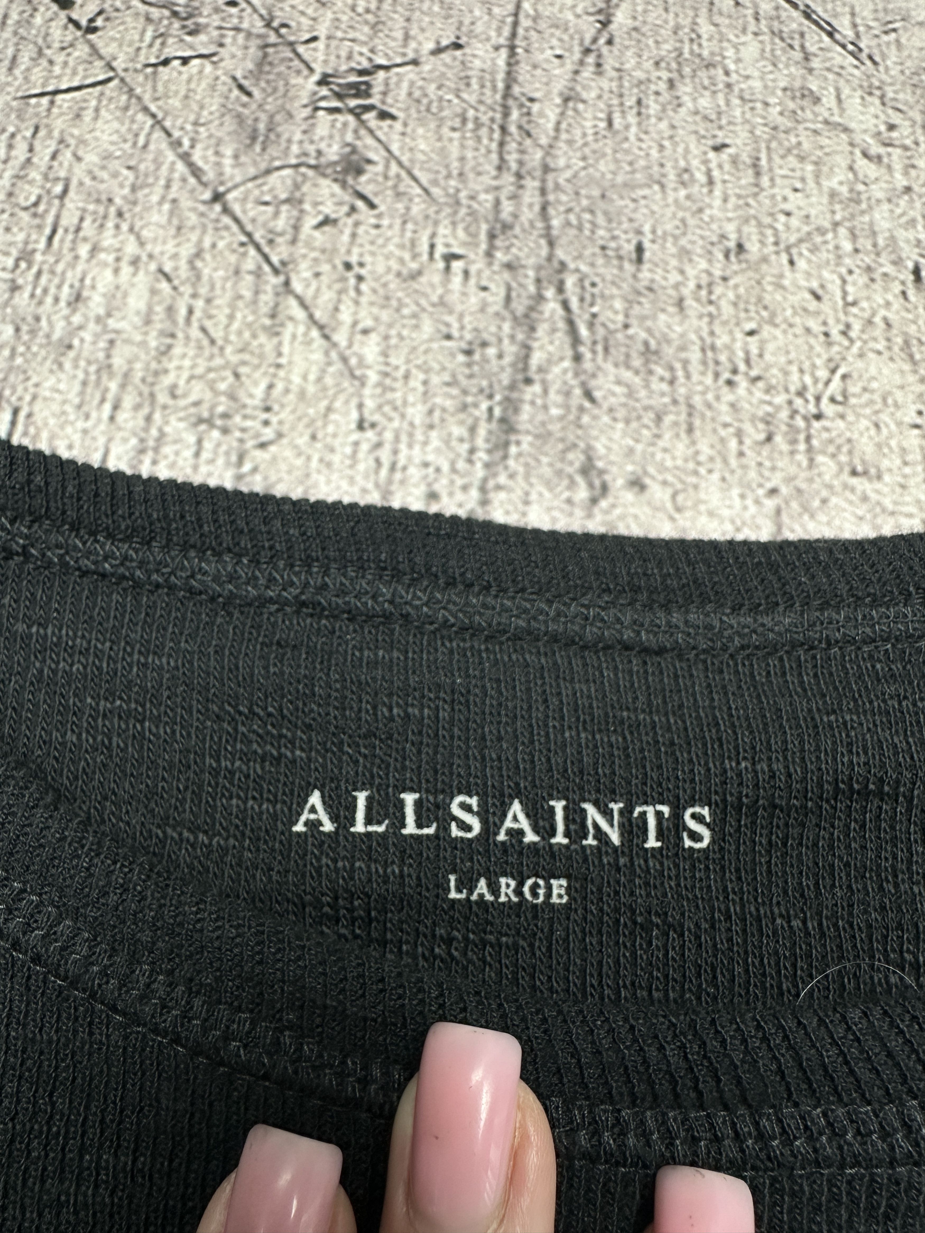 Allsaints Allsaints Mens Esum SS Crew Neck Heavy Cotton T-Shirt Size US L / EU 52-54 / 3 - 4 Thumbnail