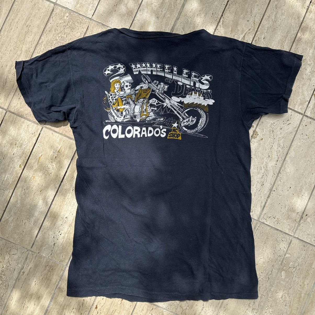 Harley Davidson × Vintage Vintage T-shirt Harley Davidson 80s Size US L / EU 52-54 / 3 - 1 Thumbnail