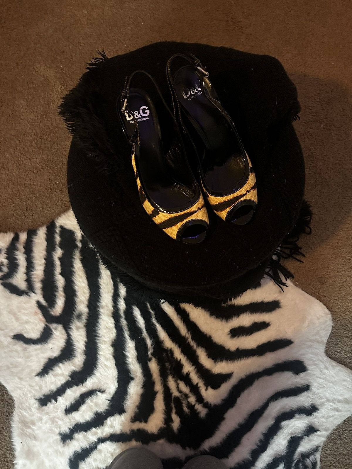 Snake/Tiger Print Heels