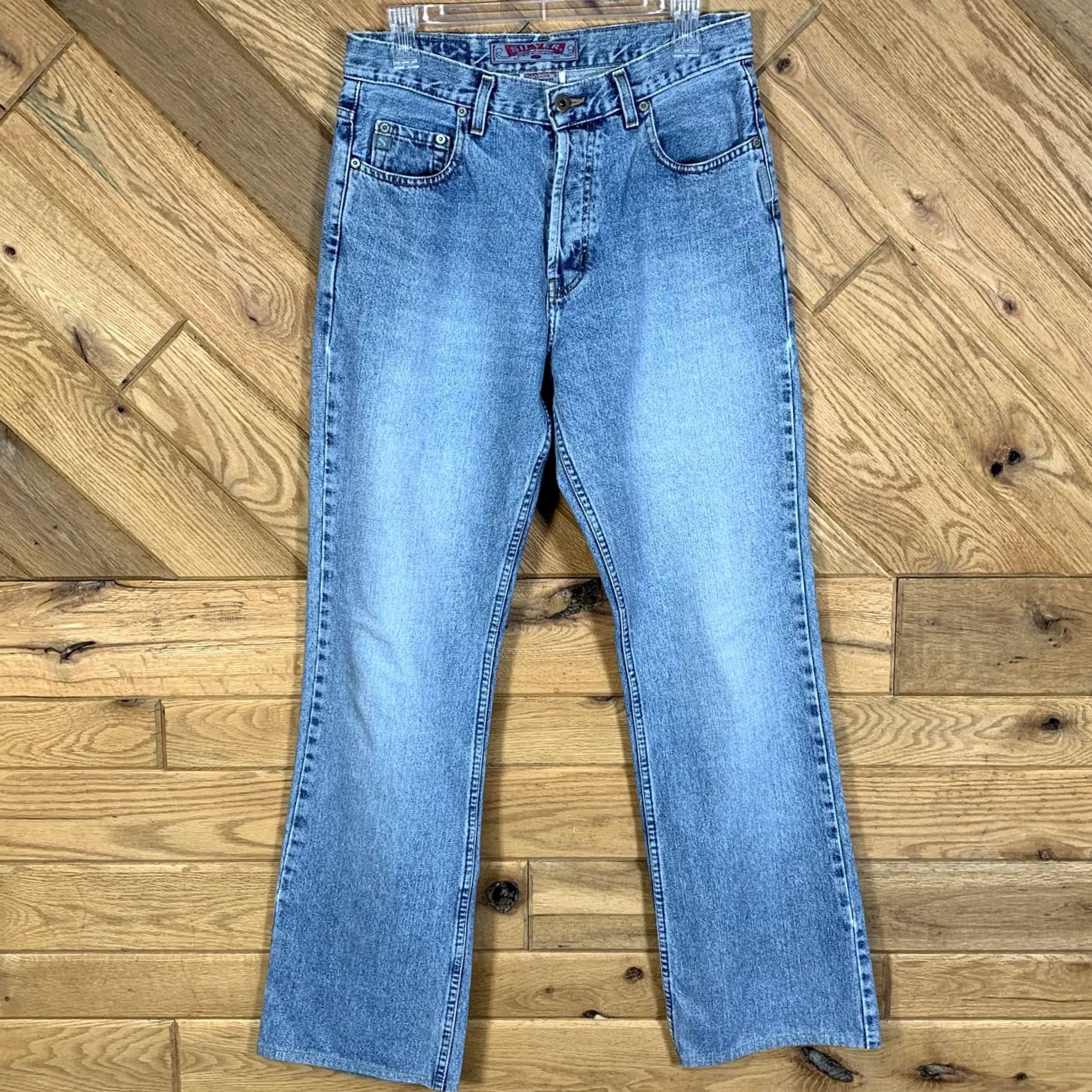 Silver Jeans Co. VINTAGE Silver Jeans Jeans Distressed 31x34 Blue Denim Straight Mens 32 Inseam 31 Waist Regular Size US 31 - 3 Thumbnail