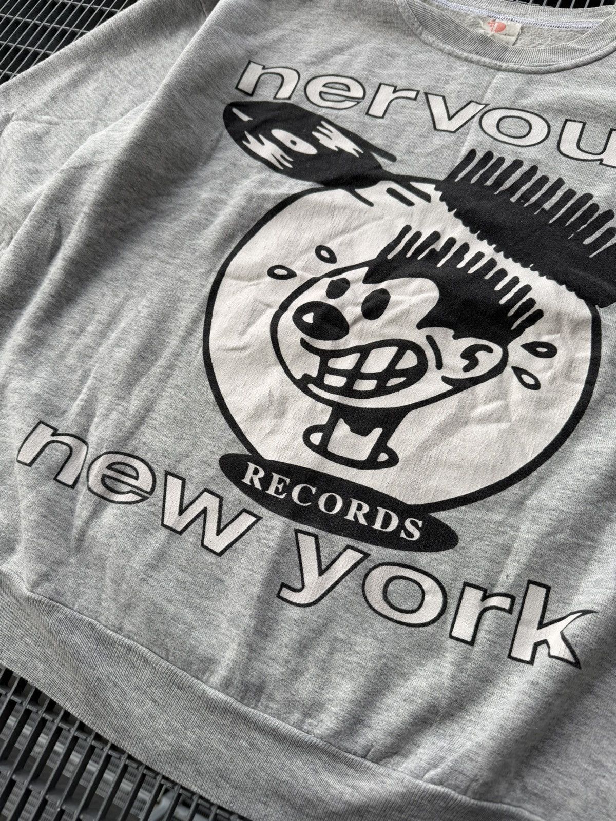 Rap Tees Vintage Nervous Records New York Sweatshirt Size US L / EU 52-54 / 3 - 3 Thumbnail