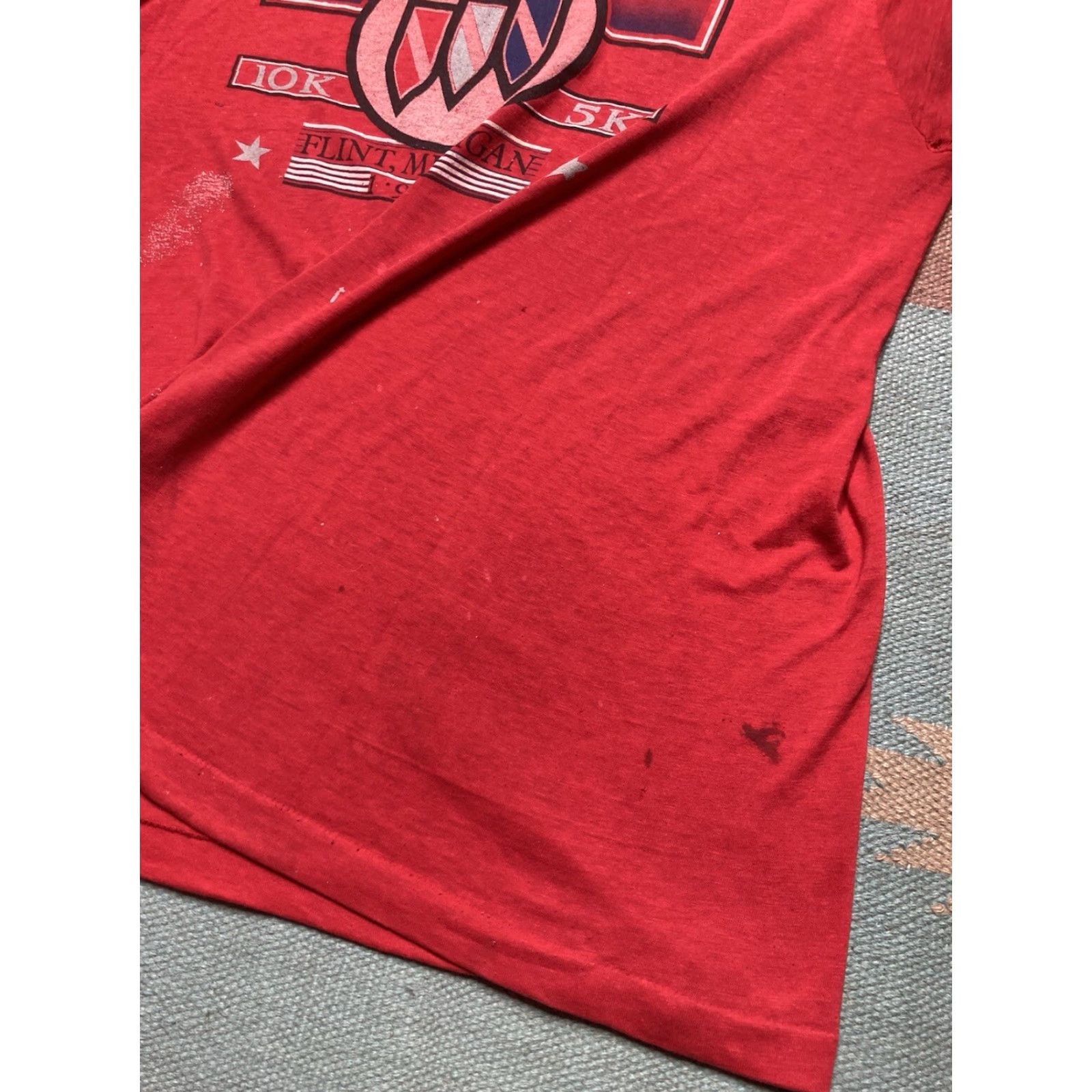 Vintage VINTAGE Buick Marathon T-Shirt 80s graphic red XL Men Size US XL / EU 56 / 4 - 4 Thumbnail