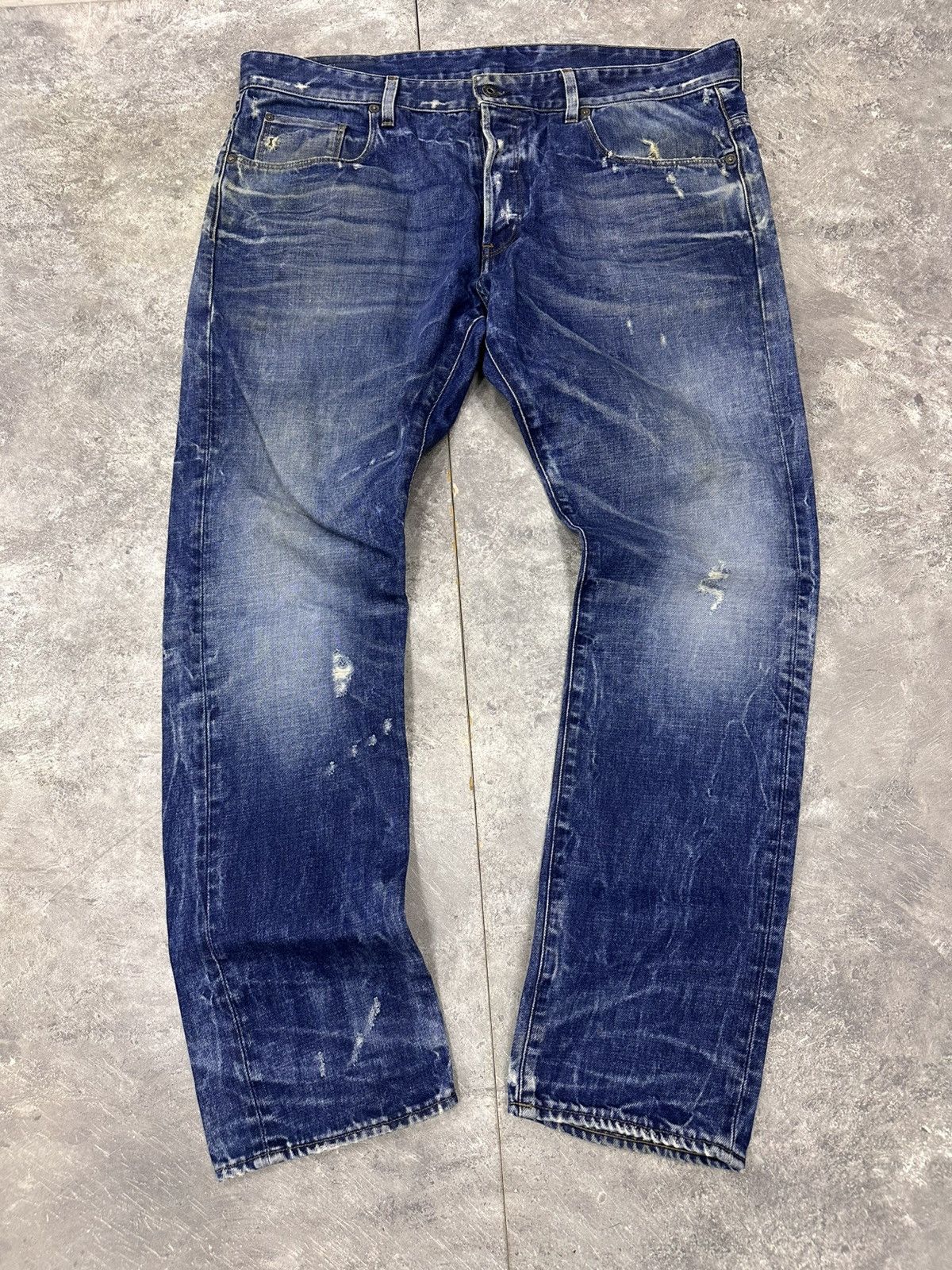 If Six Was Nine G-Star Raw 3301 Distressed Y2K If Six Was Nine Style Jeans Size US 38 / EU 54 - 2 Thumbnail