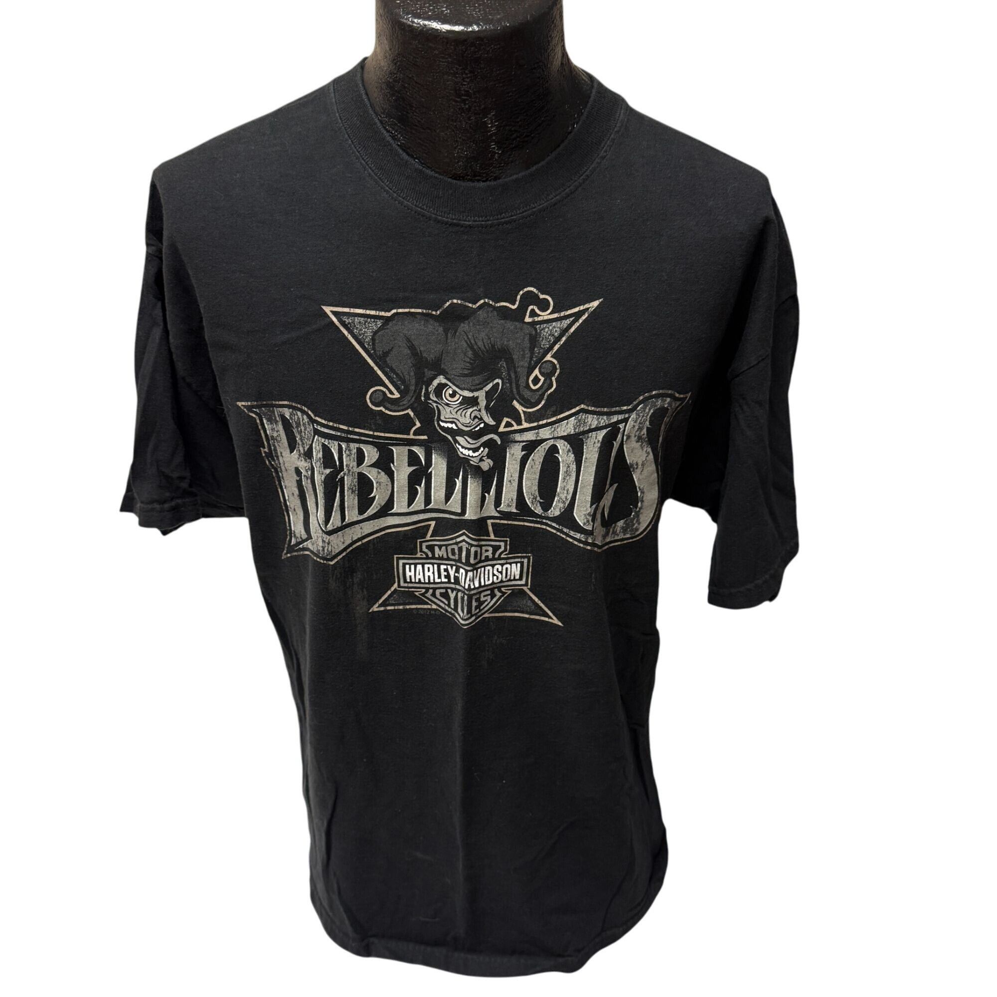 Harley Davidson Montreal H-D Motorcycle REBELLIOUS JESTER Skull Canada Shirt Size US XL / EU 56 / 4 - 2 Thumbnail