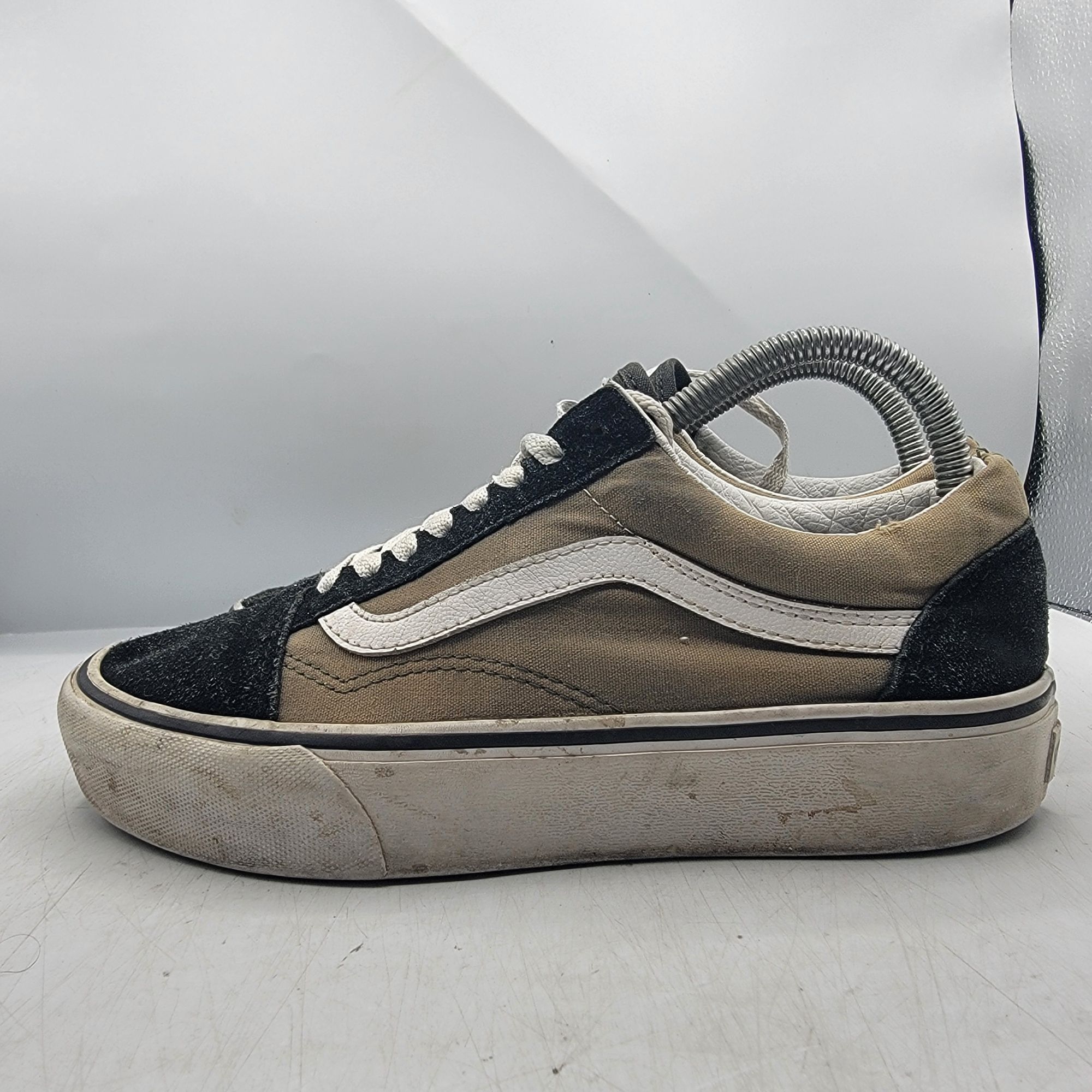Vans Vans Old Skool Womens 8.5 Brown Black Sneaker Shoes Casual S Size US 8.5 / IT 38.5 - 12 Thumbnail