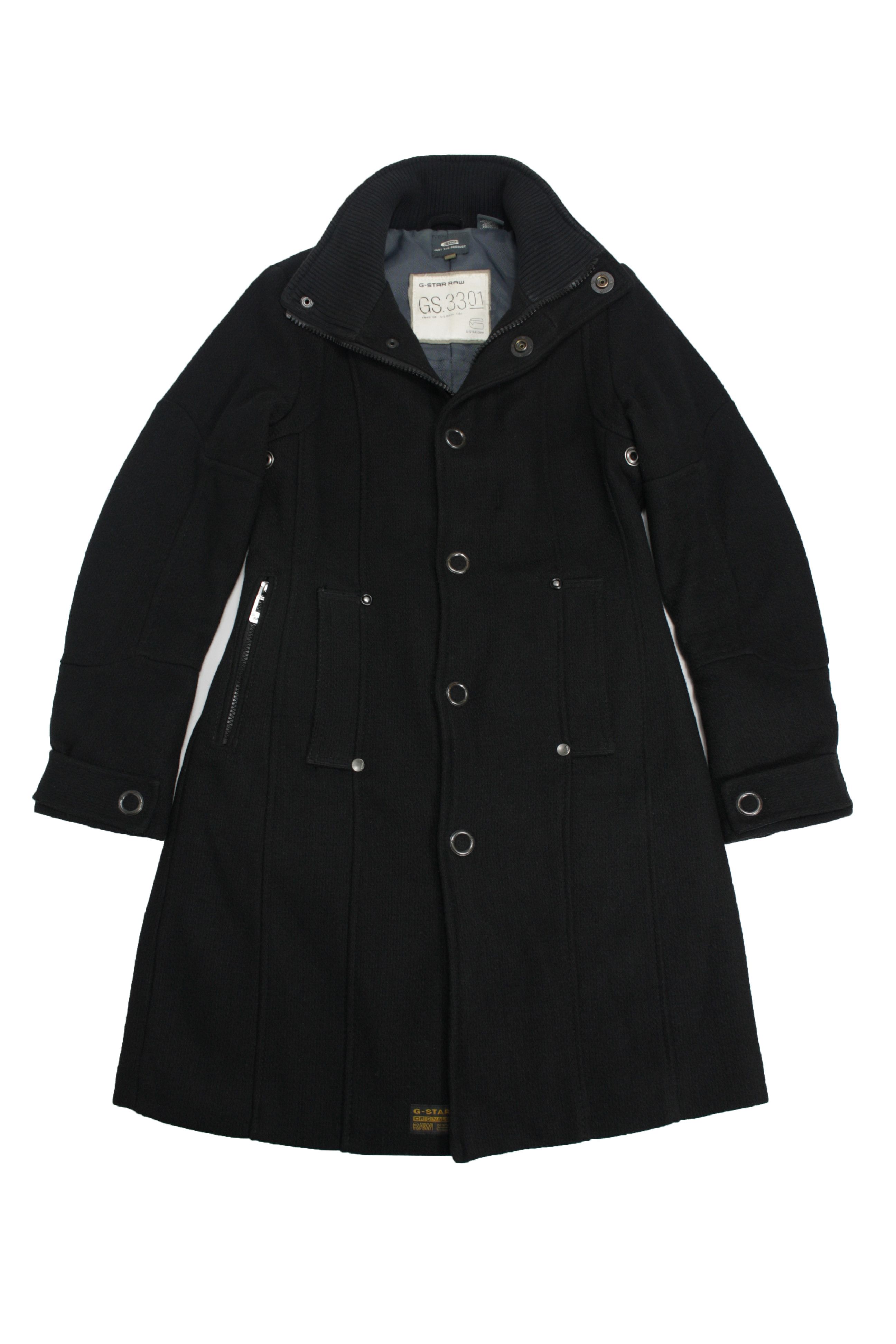 G-Star × Vintage G-Star Raw Y2K Heavy Wool Blend Captain Utility Coat Size S / US 4 / IT 40 - 1 Thumbnail