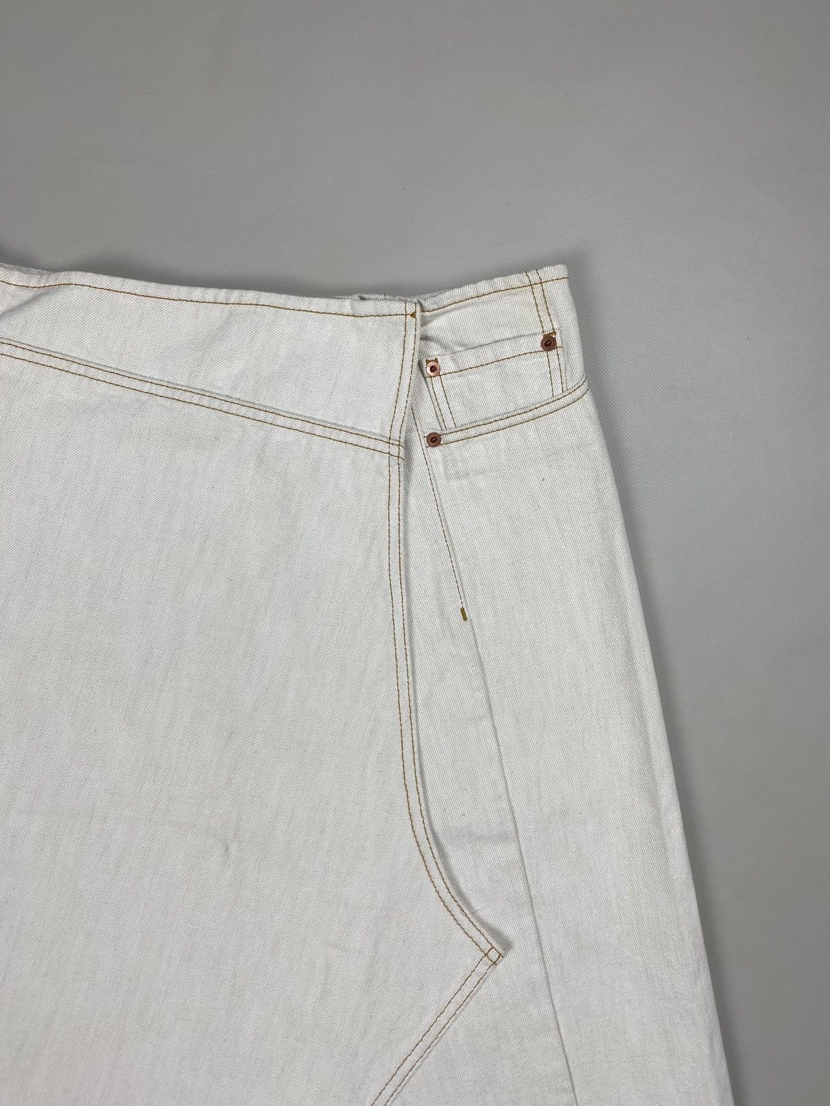 Maison Margiela BNWT! Maison Margiela ladies denim wrap midi skirt size 38 Size 26" / US 2 / IT 38 - 9 Thumbnail
