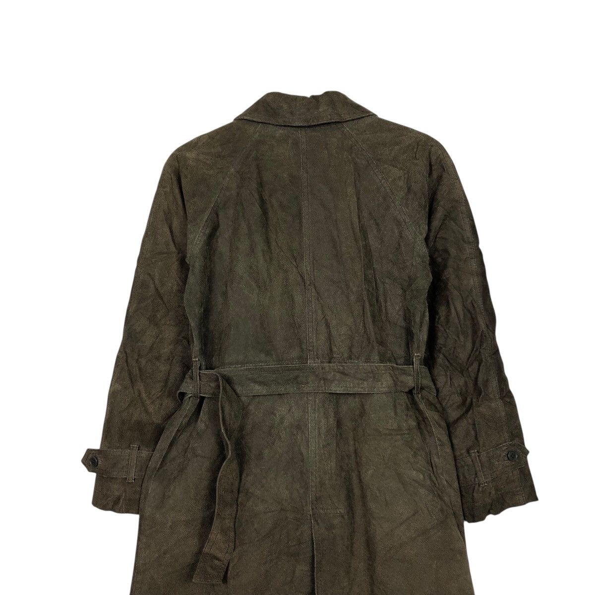 Japanese Brand 📌Vintage Leather Long Jacket Journal Standard Issey Miyake Size US M / EU 48-50 / 2 - 11 Thumbnail