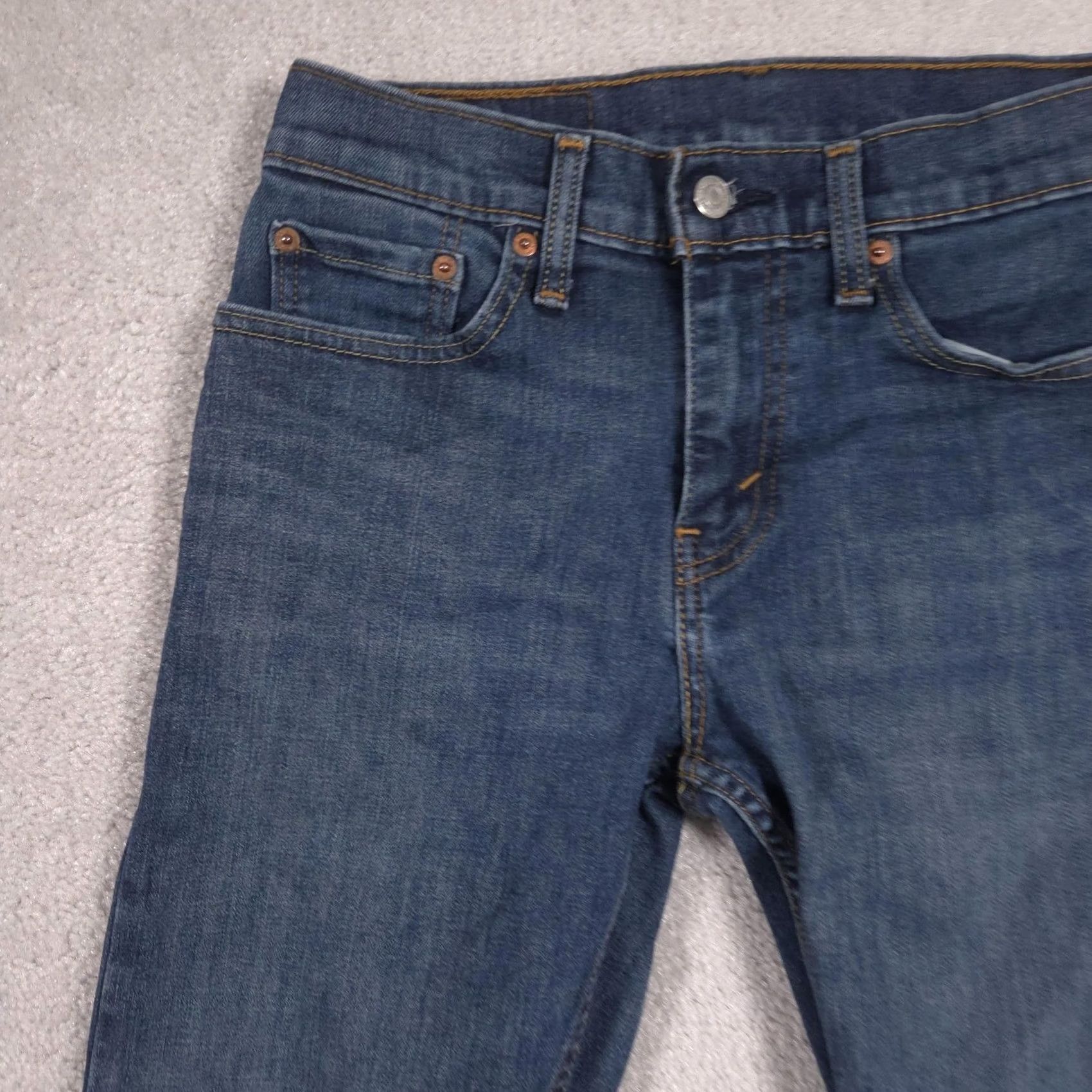 Levi's VINTAGE Levis 512 Jeans Mens 28x28.5 Blue Slim Taper Stretch Denim Medium Wash Pants Size US 28 / EU 44 - 4 Thumbnail