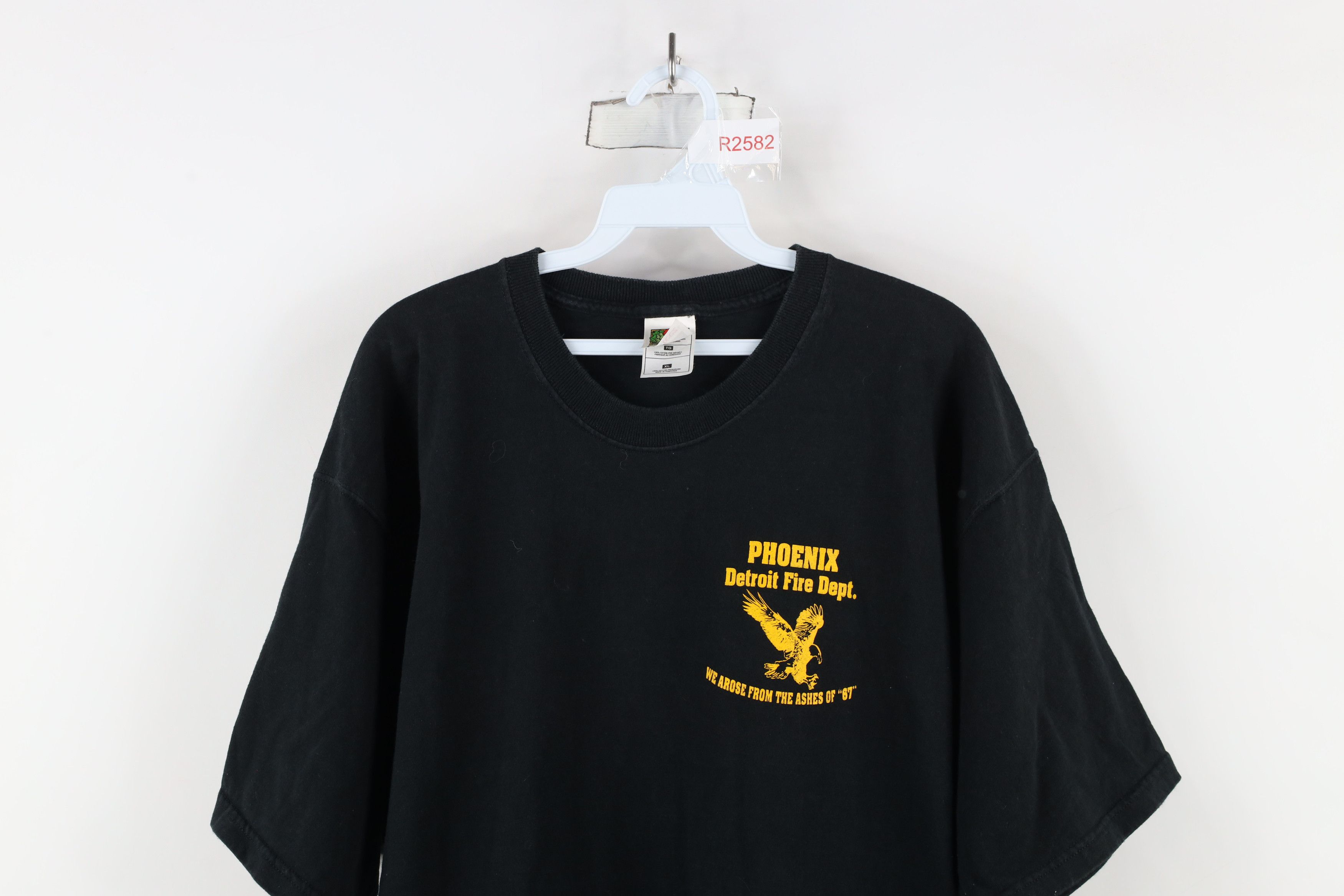 Vintage Vintage 90s Detroit Fire Department Short Sleeve T-Shirt Size US XL / EU 56 / 4 - 2 Thumbnail