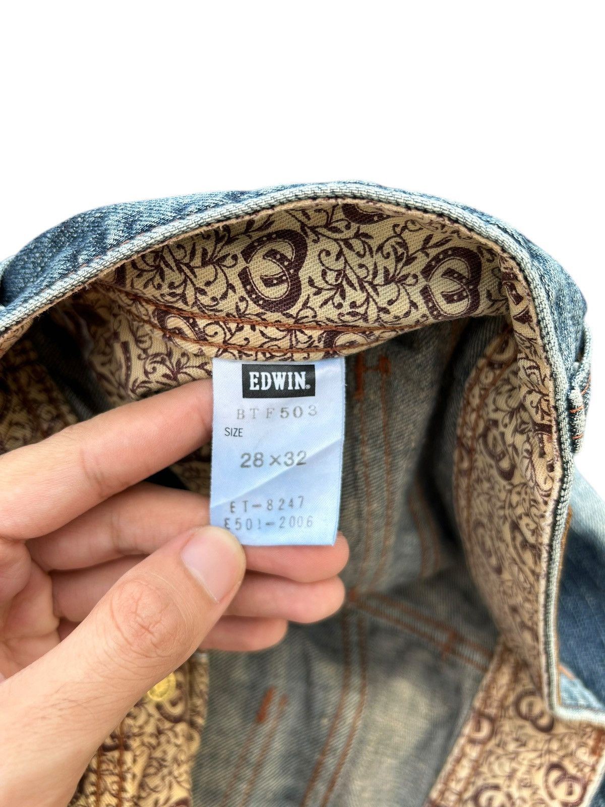 Edwin × Japanese Brand EDWIN BLUE TRIP HIPPIES STYLE DENIM 🌈☠️☠️ Size US 30 / EU 46 - 10 Thumbnail