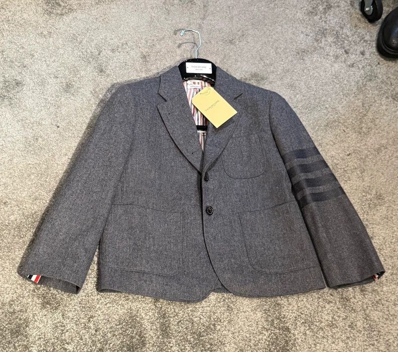 Thom Browne Thom Browne Dark grey four-barrel suit, short Size XS / US 0-2 / IT 36-38 - 3 Thumbnail