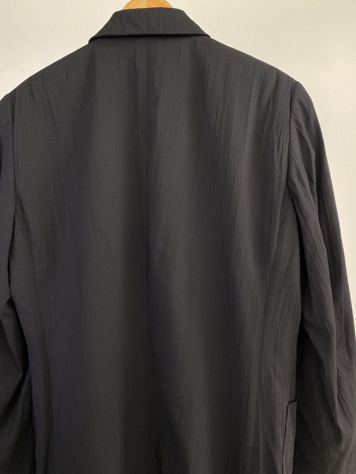 Japanese Brand 2000’s Kazukata Kato Rayon Blend Tripe Button Jacket Size US L / EU 52-54 / 3 - 6 Thumbnail