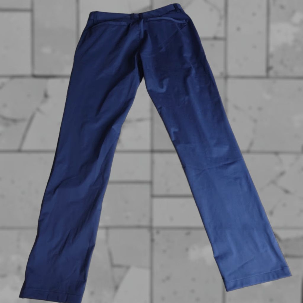 Rhone Rhone Pants 31 x 31 Blue Solid Navy Slim Straight Chino Men 31in Inseam 31in Front Flat Patch Slash Pocket Summer Spring Fall Casual Size US 31 - 1 Thumbnail