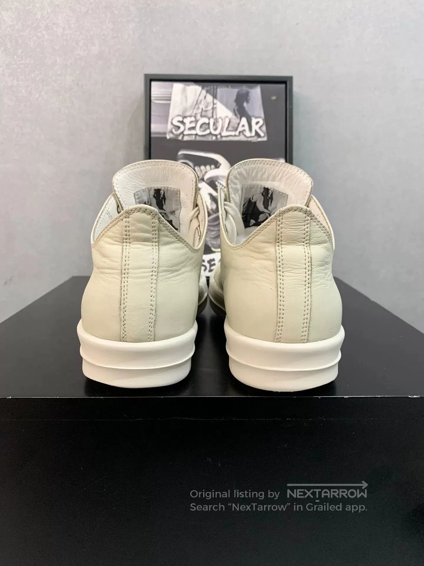 Rick Owens Rick Owens Main Line Leather Low-Top Sneakers. Size US 8 / EU 41 - 7 Thumbnail