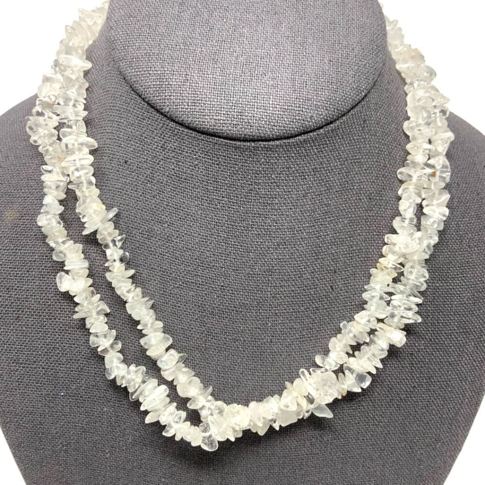 Other Long Real Stone Quartz Chip Necklace Size ONE SIZE - 3 Thumbnail
