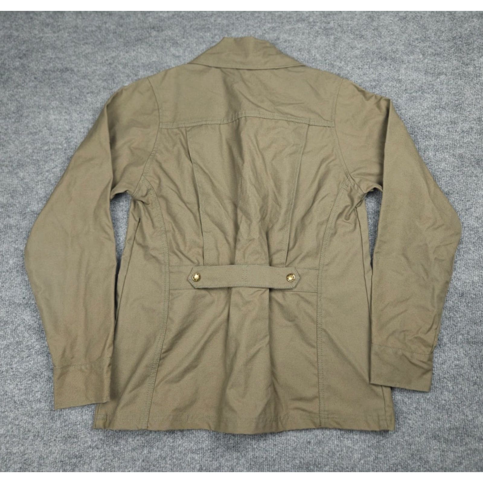 Filson VINTAGE Filson Jacket Chore Coat Women's Medium Beige Snap Pockets Cotton USA Jacket Size M / US 6-8 / IT 42-44 - 4 Thumbnail