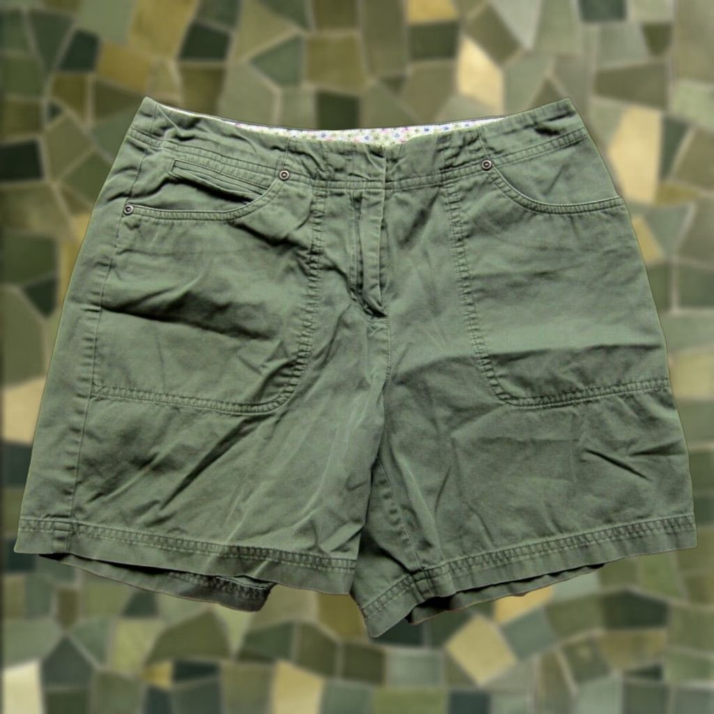 J. Jill J.Jill Shorts Women 4 Army Green 100% Cotton Pocket Chino Size 27" / US 4 / IT 40 - 1 Thumbnail