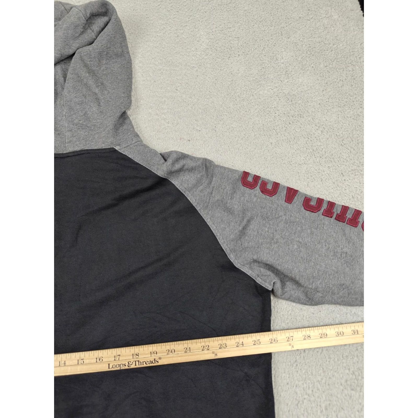 Champion VINTAGE Champion Hoodie Mens 2XL Black Full Zip UChicago Seal Patch Fleece 90s Size US XXL / EU 58 / 5 - 7 Thumbnail