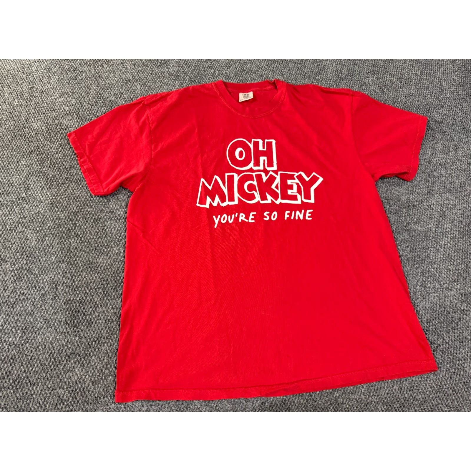 Comfort Colors Comfort Colors T-Shirt Mens 2XL Red Graphic Mickey Casual Shirt Mens Size US XXL / EU 58 / 5 - 2 Thumbnail