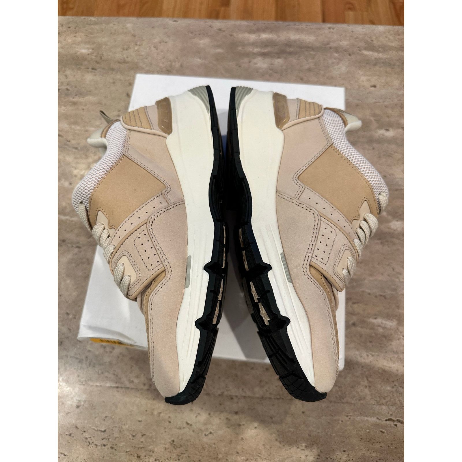 Sandro NEW in box Sandro Camel Mesh Nubuck + Leather Sneakers 39 Size US 8.5 / IT 38.5 - 6 Thumbnail