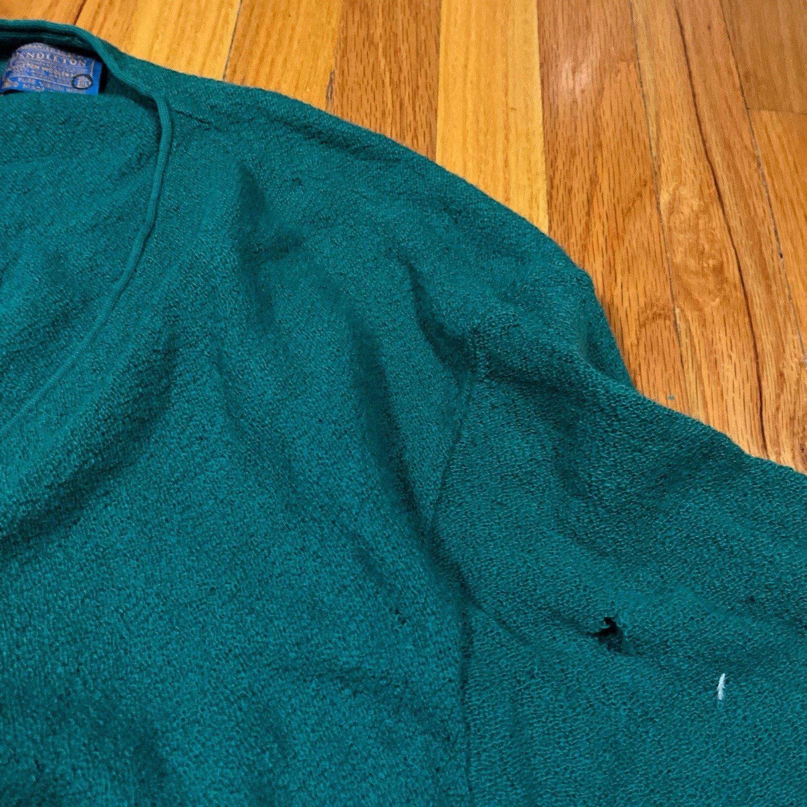 Pendleton VTG Pendleton Cardigan Teal Blue Wool Grunge Distressed Size US XL / EU 56 / 4 - 9 Thumbnail