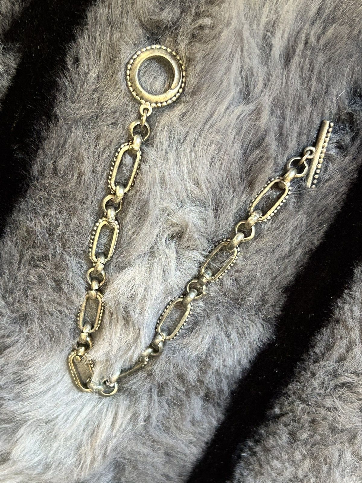Jewelry Vintage antique silver tone paperclip link bracelet Size ONE SIZE - 8 Thumbnail
