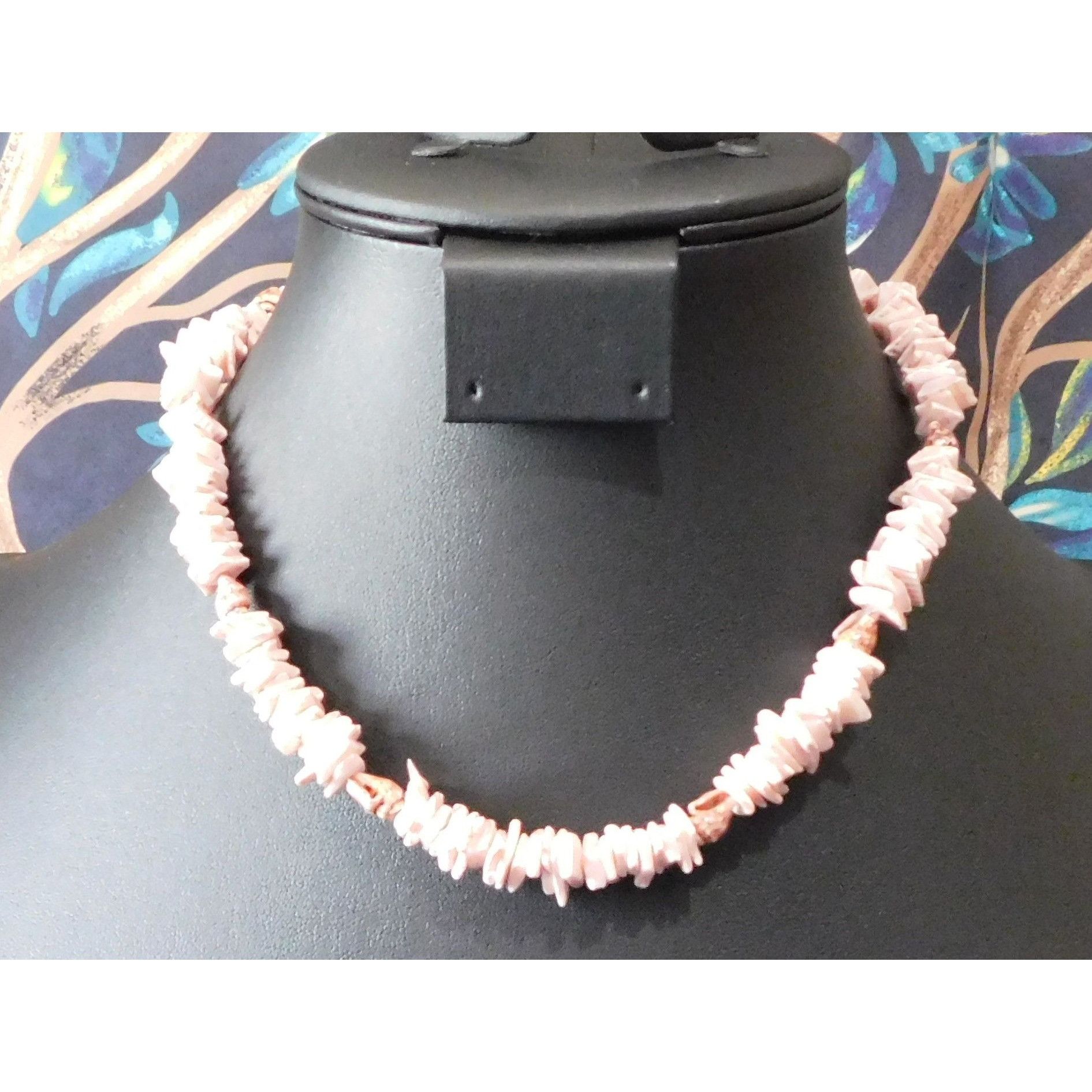 Other Vintage 90s Beachy Surfer Pink Shell Chip Necklace Size ONE SIZE - 1 Thumbnail