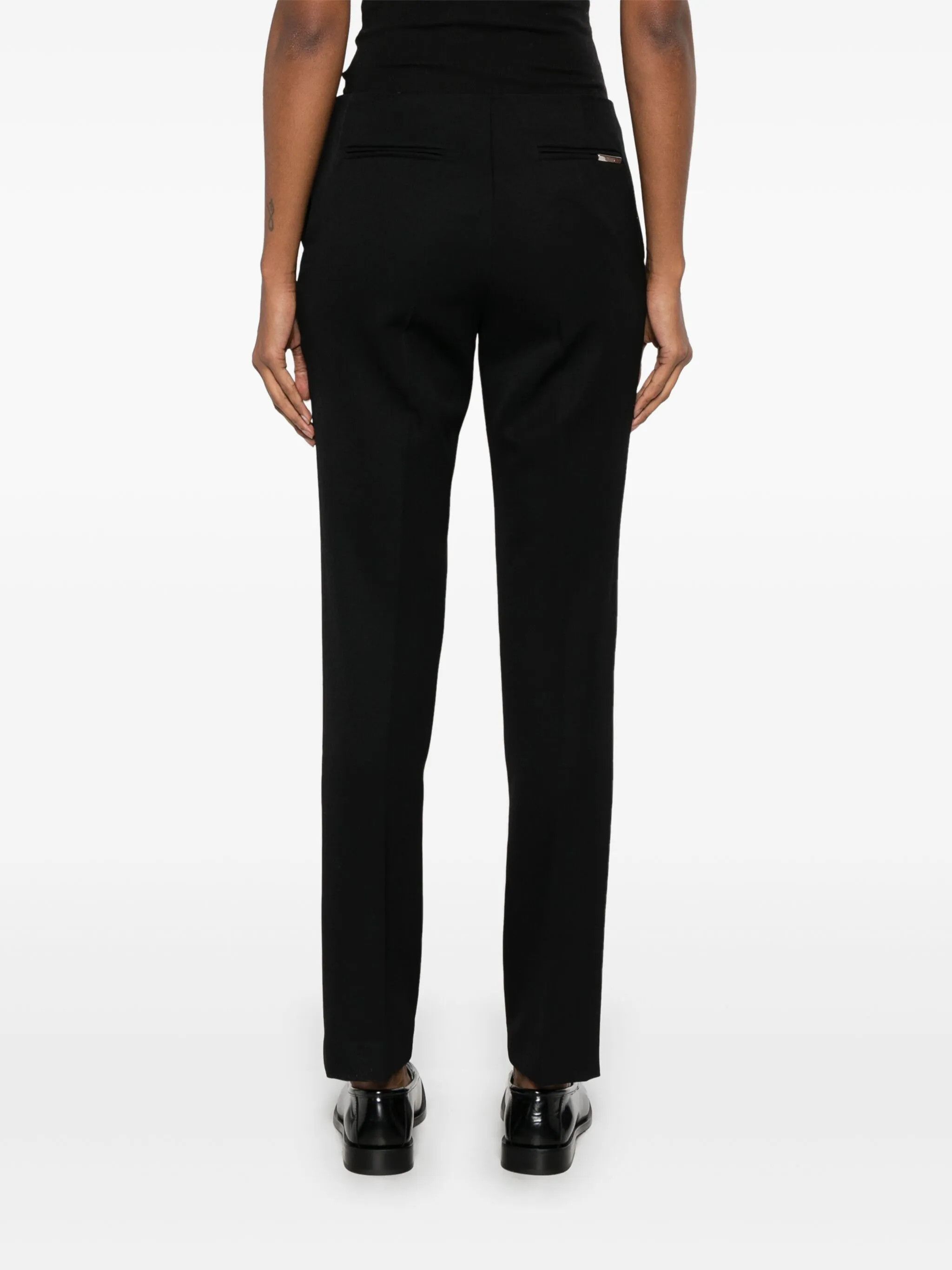 The Attico o1s22i1n0325 Woolen Cigarette Pant in Black Size 27" / US 4 / IT 40 - 4 Thumbnail
