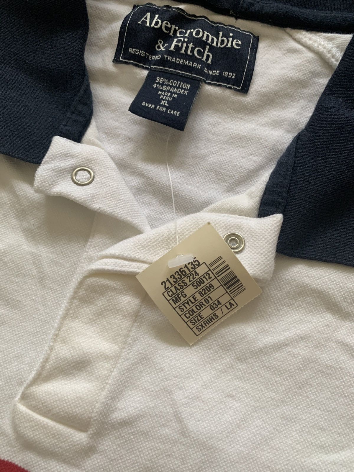 Abercrombie & Fitch Vintage NWT Abercrombie & Fitch Abercrombie 92 Polo Size US XL / EU 56 / 4 - 5 Thumbnail