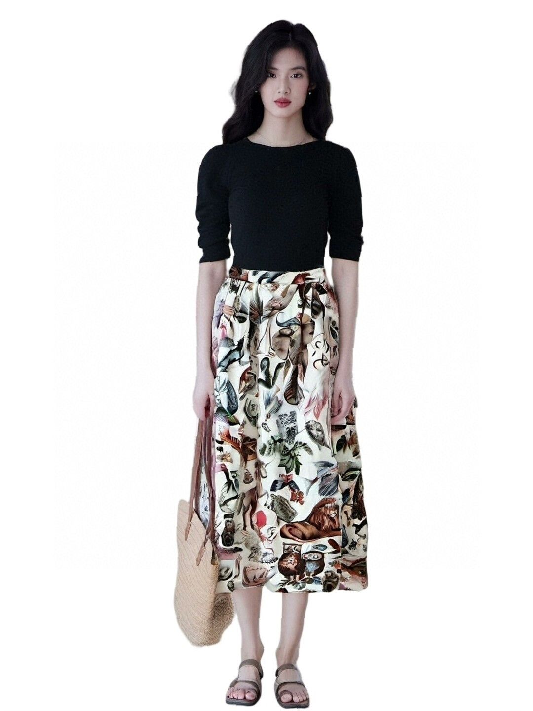 Valentino valentino animal print maxi skirt Size 34" / US 12 / IT 48 - 1 Thumbnail