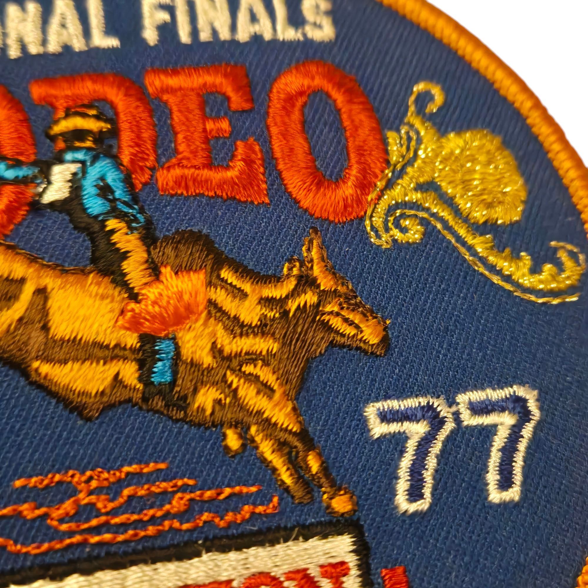 Other Vintage NFR Rodeo Patch National Finals 1977 Bull Rider Hess Size ONE SIZE - 6 Thumbnail