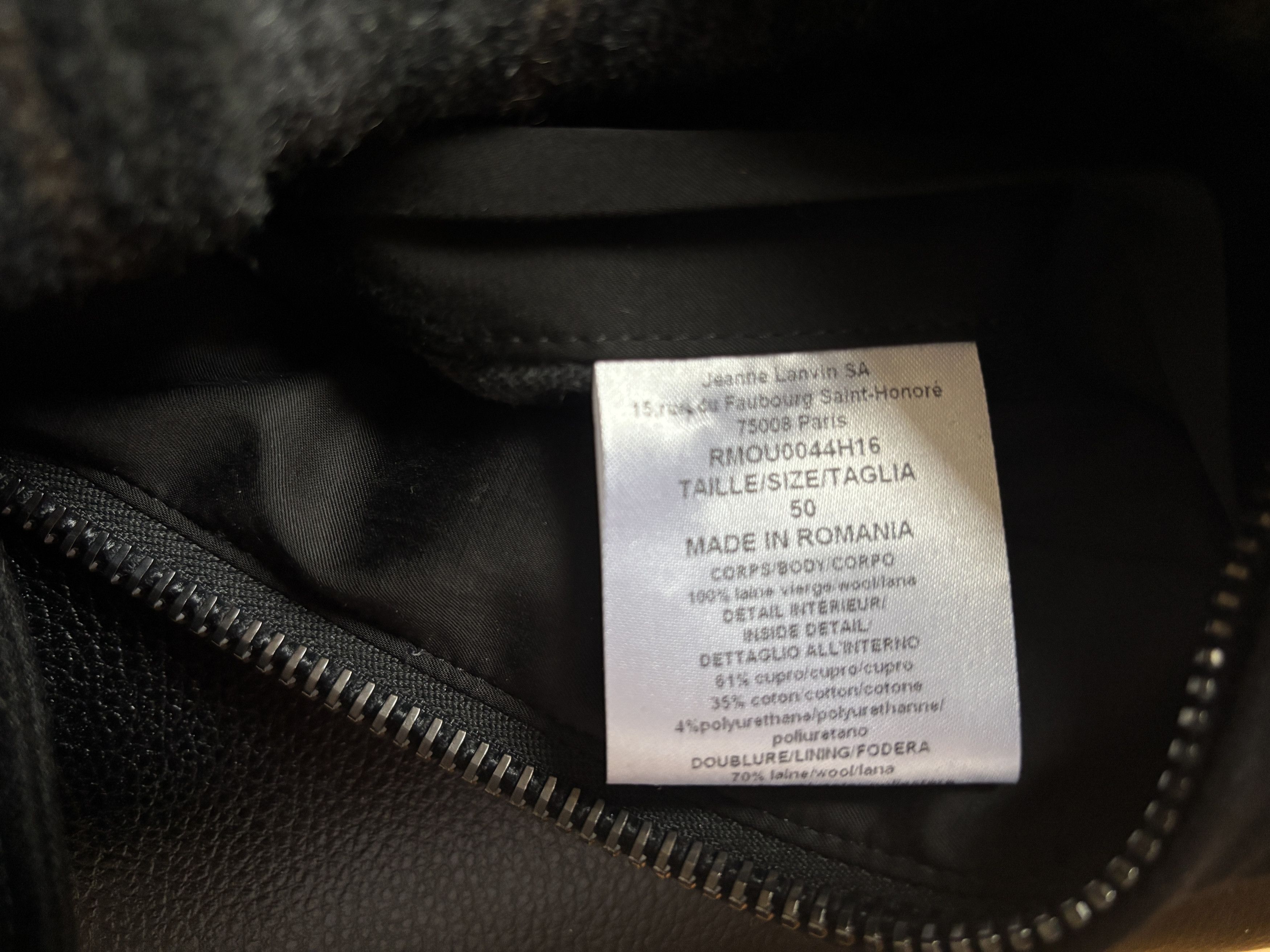Lanvin Lanvin Virgin Wool Varsity Jacket Blk SZ L (US40/IT50) 🔥 Size US L / EU 52-54 / 3 - 8 Thumbnail