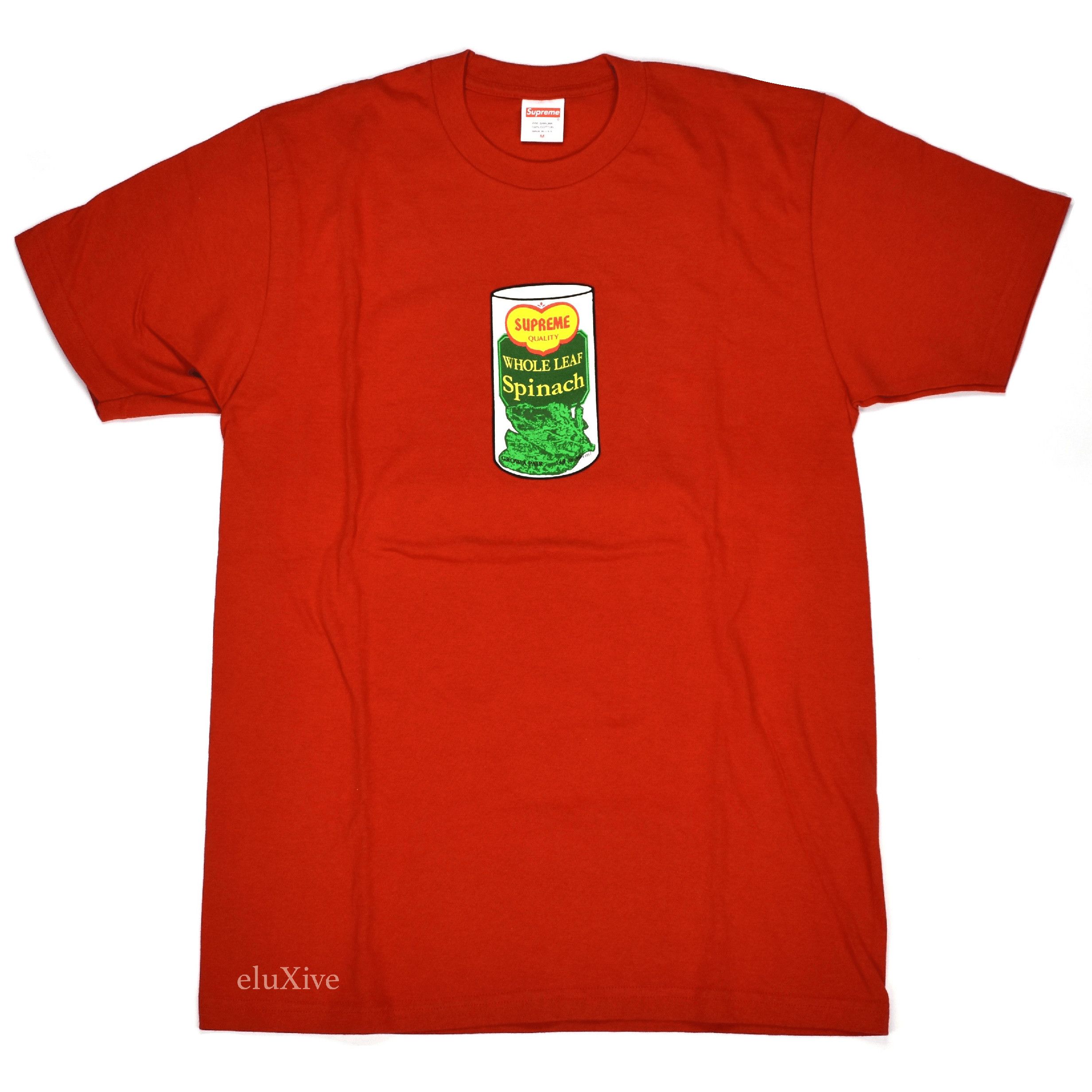 Supreme Supreme SS15 Spinach Logo T-Shirt Red DS Size US S / EU 44-46 / 1 - 1 Preview