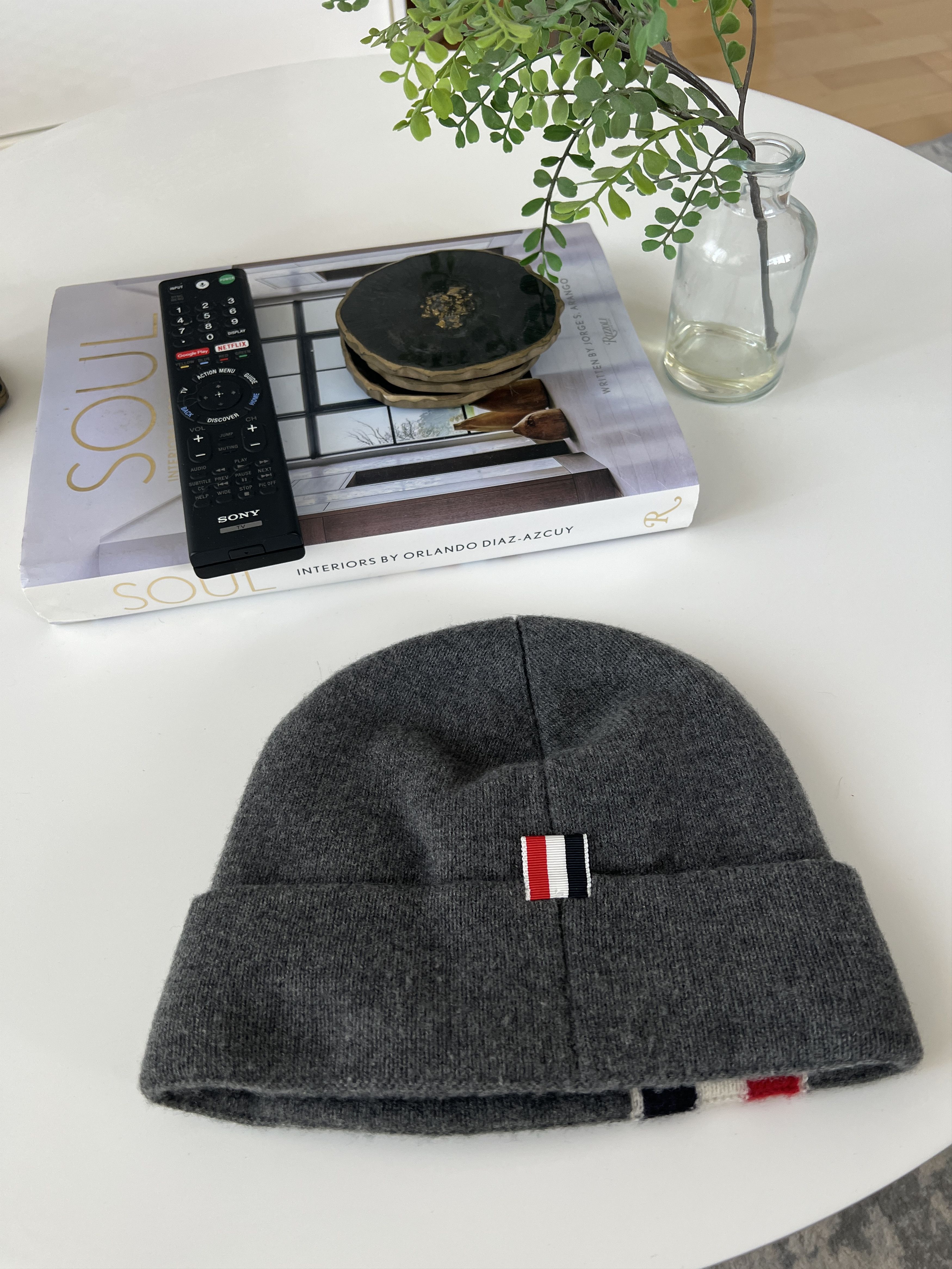 Thom Browne Dark Grey 4 Bar Wool Beanie Size ONE SIZE - 2 Thumbnail