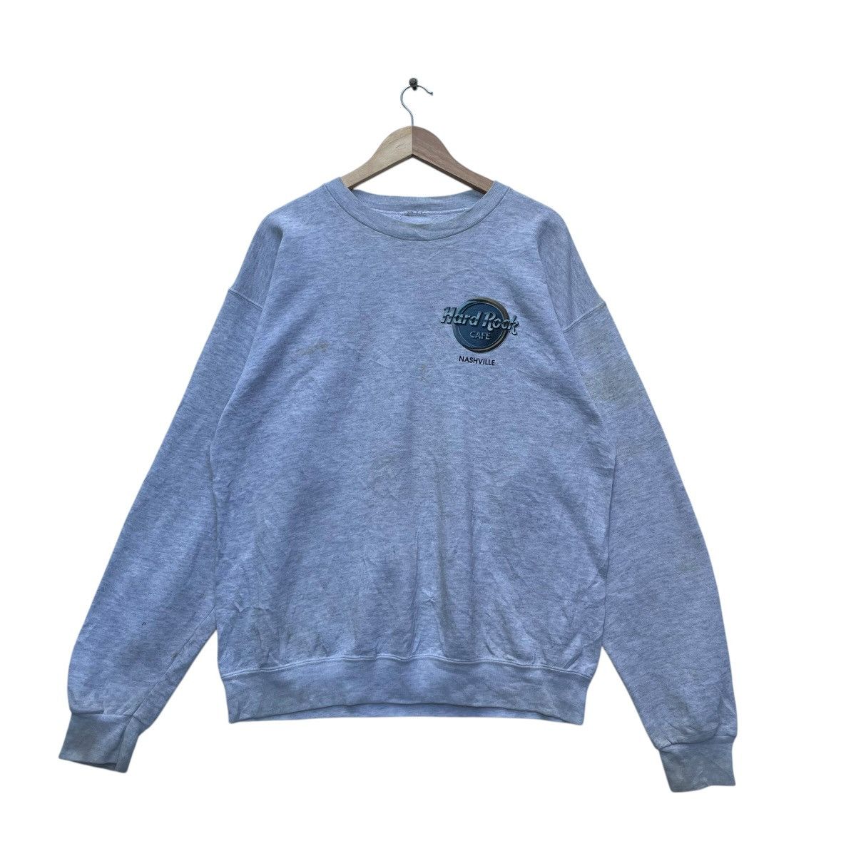 Vintage 💥Vintage Hard Rock Nashville Sweatshirt Pullover Size US L / EU 52-54 / 3 - 2 Thumbnail