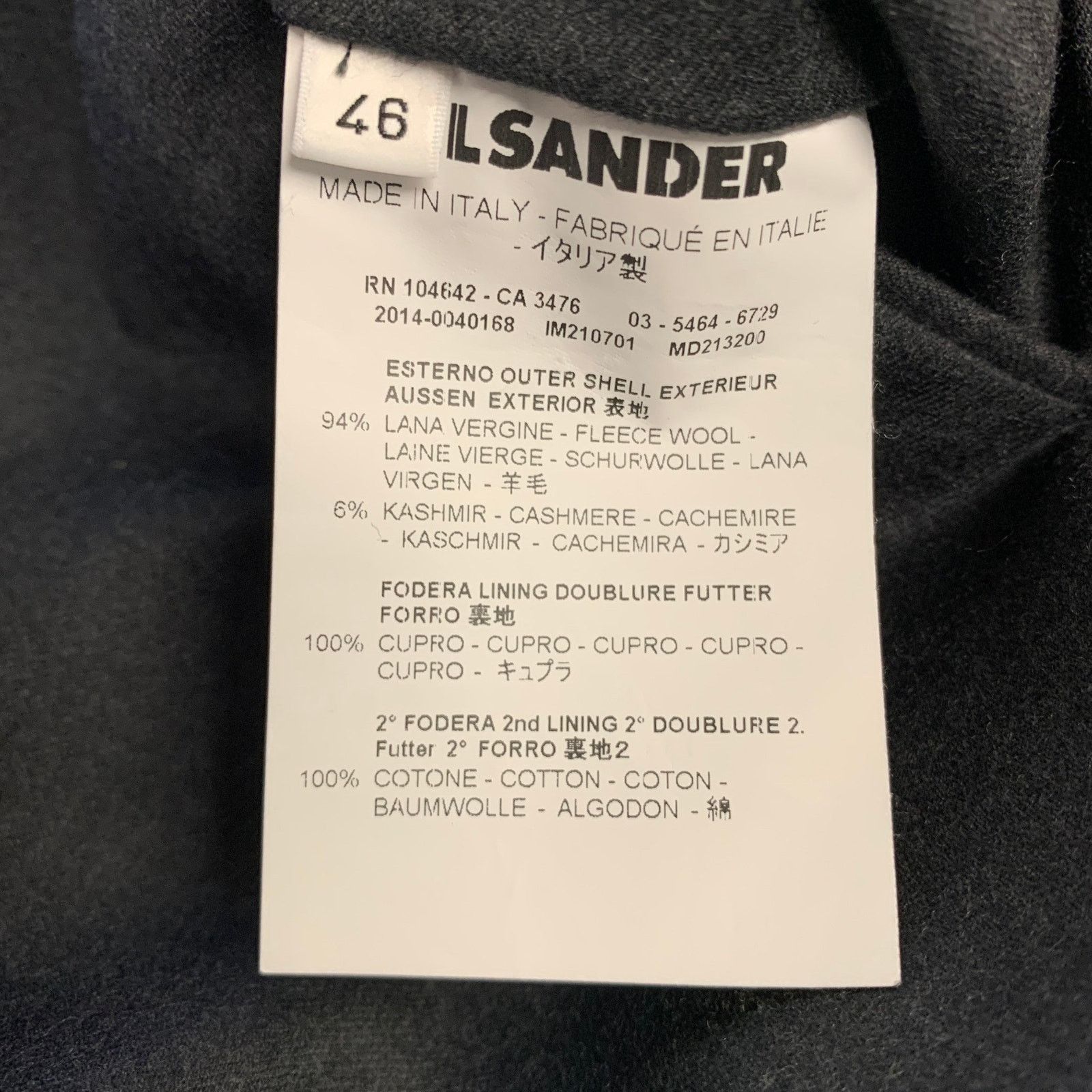 Jil Sander JIL SANDER Grey Charcoal Twill Wool Tapered Dress Pants Size US 30 / EU 46 - 7 Thumbnail