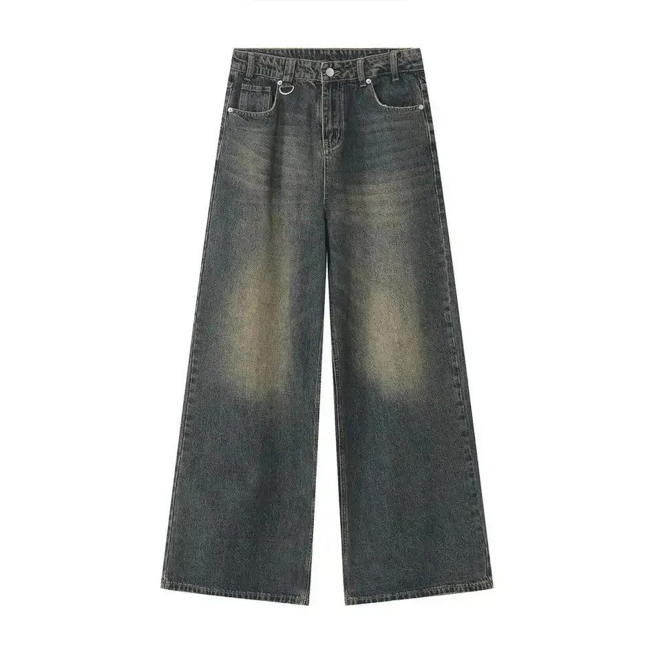 Japanese Brand Retro wide leg loose jeans Size US 32 / EU 48 - 6 Thumbnail
