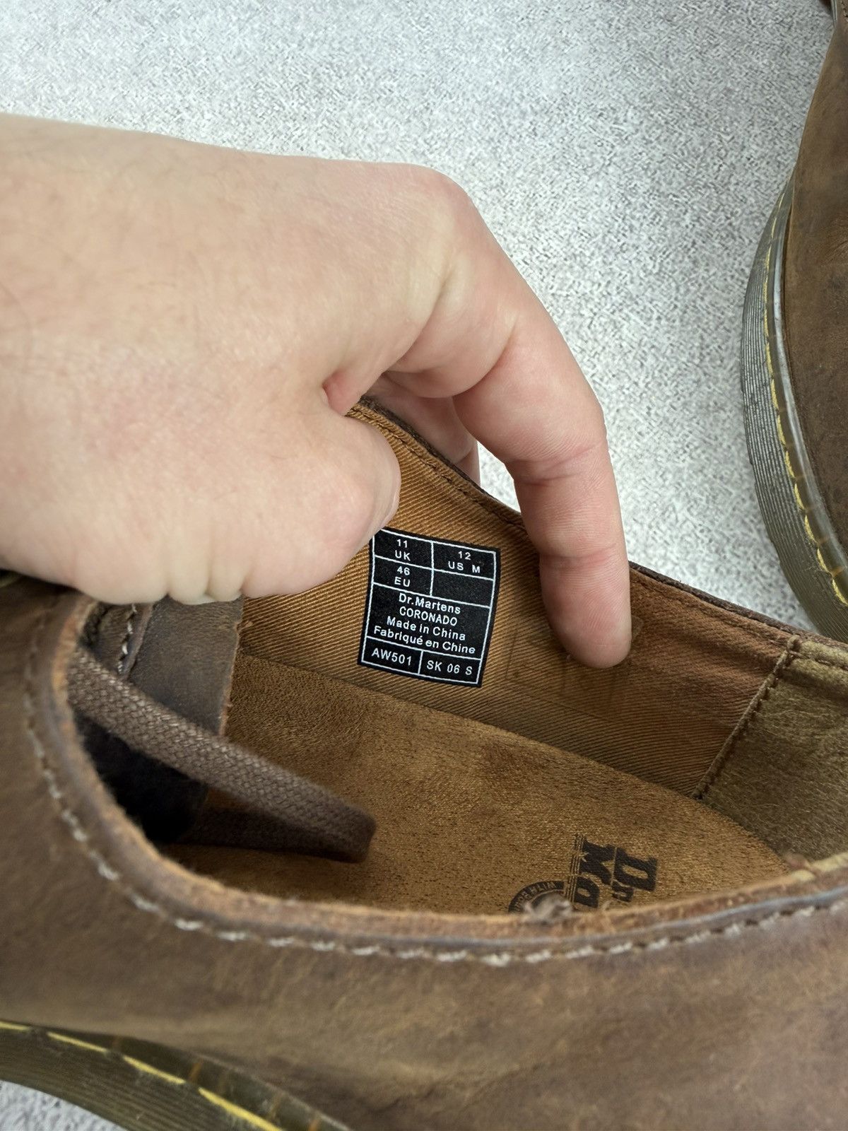 Dr. Martens Dr. Martens Coronado Leather Brown Shoes Size US 12 Size US 12 / EU 45 - 12 Thumbnail