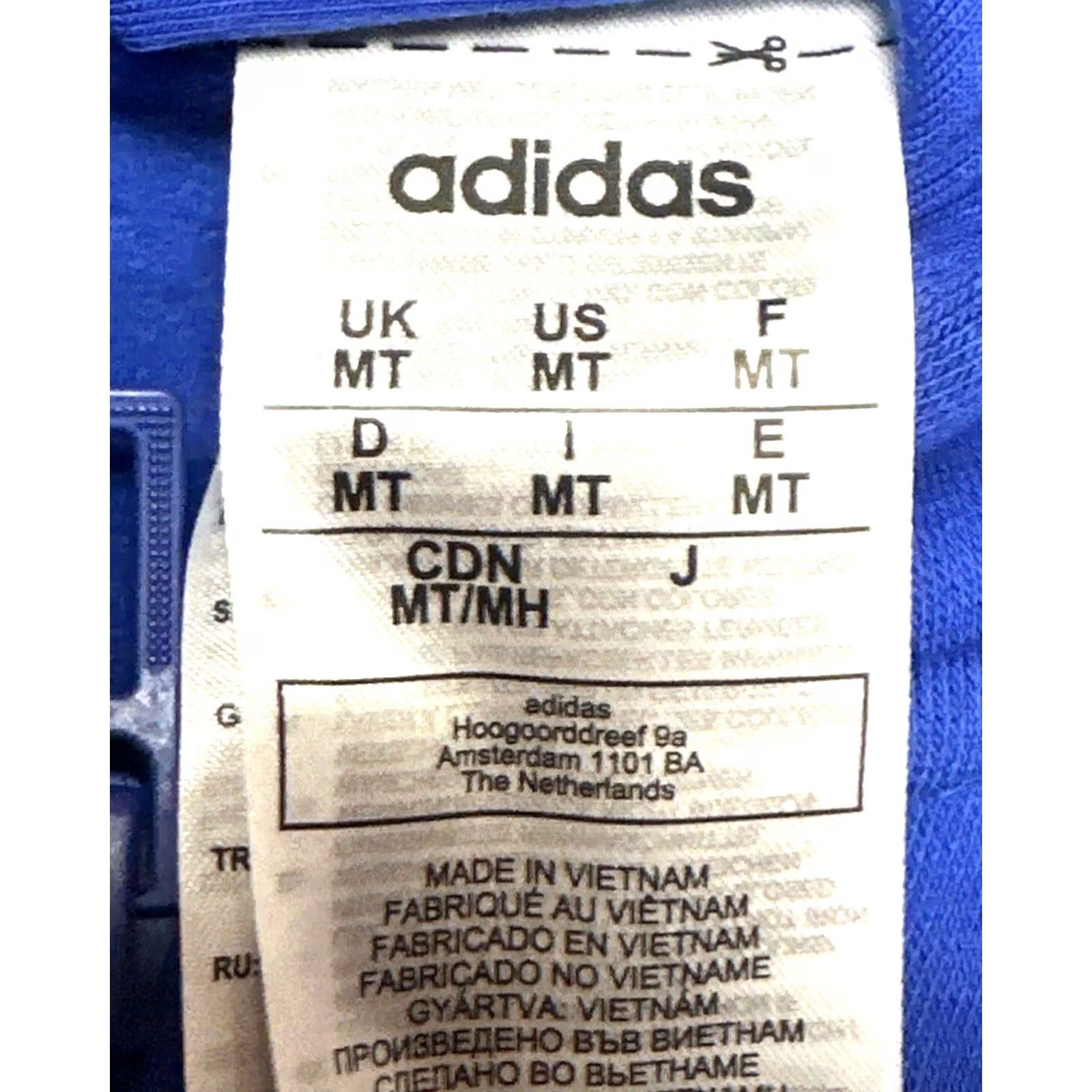 Adidas VINTAGE Adidas Essentials Hoodie Shirt MT Fleece 3-Stripes Full-Zip Royal Blue White Mens MT Medium Tall Blues Pullover 3-Stripes Hoodie Mens Size US M / EU 48-50 / 2 - 4 Thumbnail