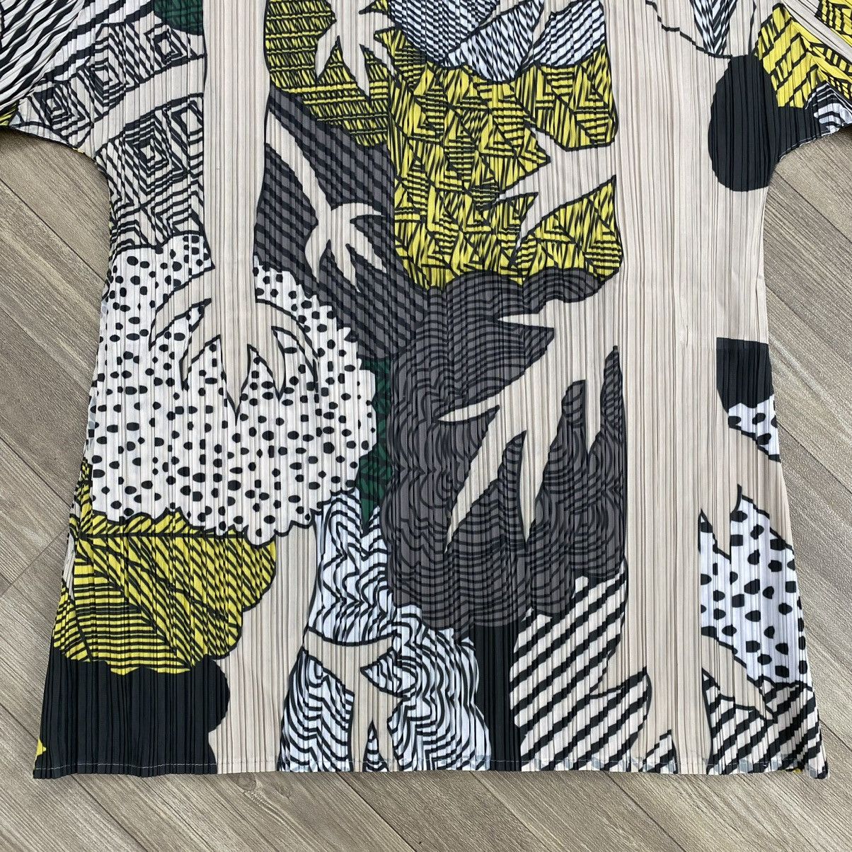 Issey Miyake Jun Pleats Please Issey Miyake Style Forest Wood Printed Top Size S / US 4 / IT 40 - 13 Thumbnail