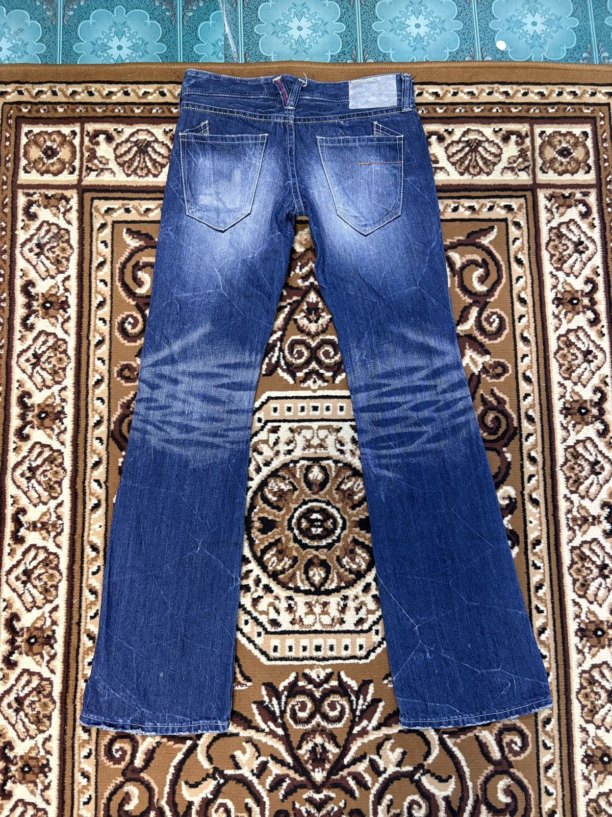 Vanquish Vanquish Gold Flared Bootcut Jeans Size US 30 / EU 46 - 5 Thumbnail