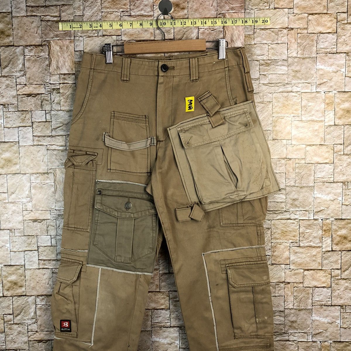 Japanese Brand DL Burtle Brown Custom Cargo Multipocket Pants #A969 Size US 30 / EU 46 - 2 Thumbnail