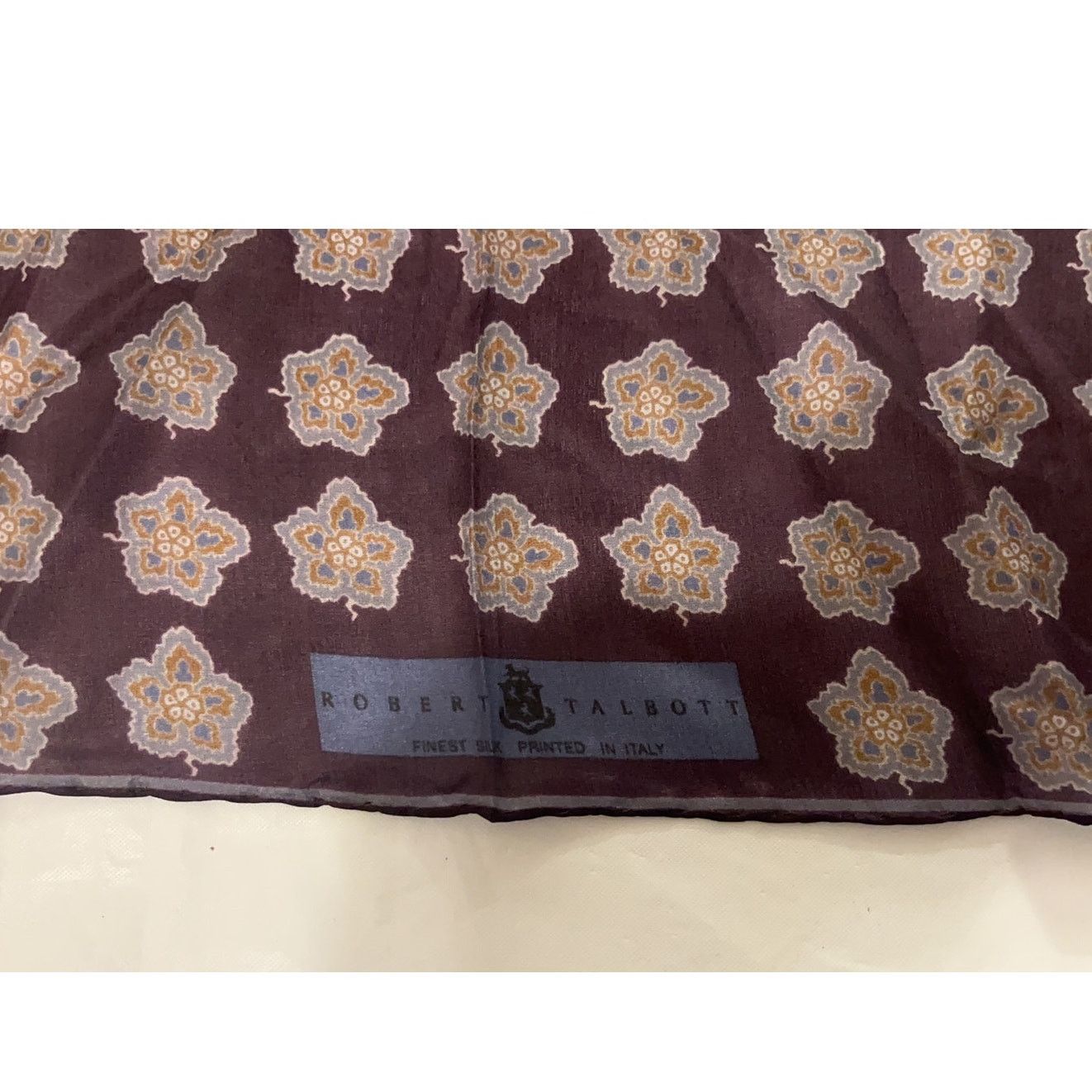 Robert Talbott ROBERT TALBOTT Fine Silk Scarf Printed in Italy Semi Sheer Size ONE SIZE - 4 Thumbnail