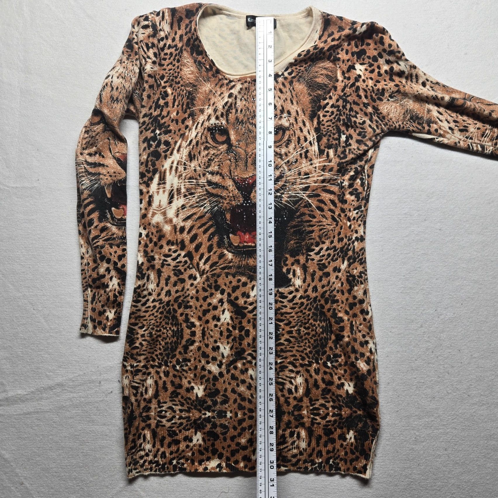 Vintage King Fashion T-Shirt Adult Women's S Small Tunic Cheetah Nightgown tee Size S / US 4 / IT 40 - 7 Thumbnail