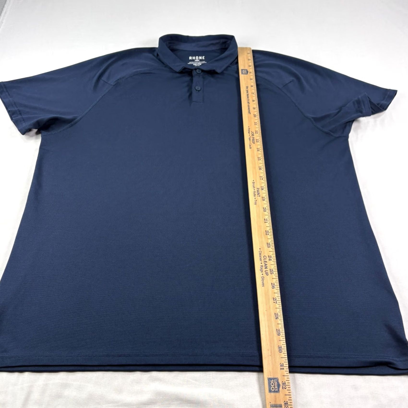 Rhone Rhone Shirt Mens 2XL Blue Delta Pique Polo Short Sleeve Golf Performance Shirt Size US XXL / EU 58 / 5 - 4 Thumbnail